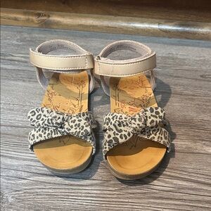 Blowfish Leopard Print Bow Sandals- Size 11